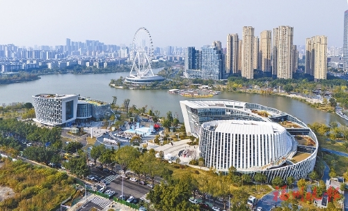 福州市文化馆、福州市少年儿童图书馆新馆开馆  晋安湖畔升起“文化双子星”