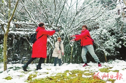 一夜飞雪榕城惊艳