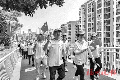 晋安区茉莉花生态廊道启用  位于“双金”步道起点，呈现“山舞银蛇”夜景，串联山、河、湖