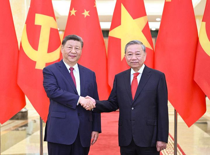 习近平同越共中央总书记苏林会谈